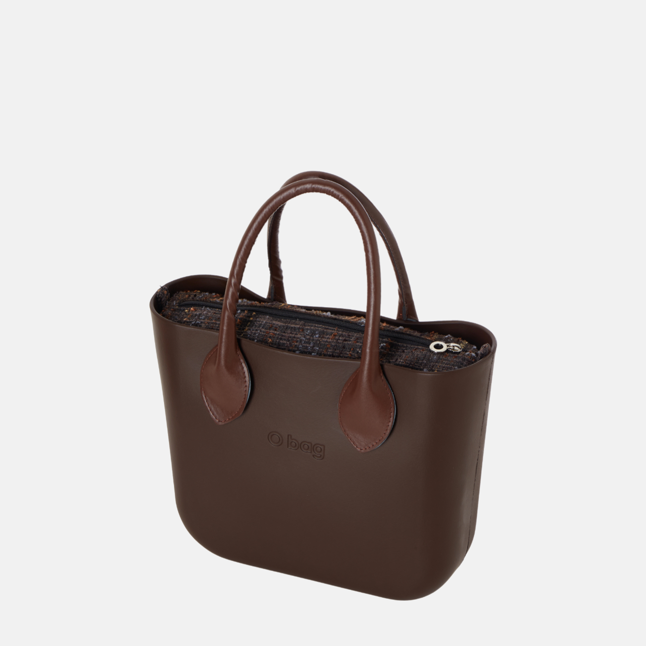 O bag mini çikolata rengi tasarım çanta