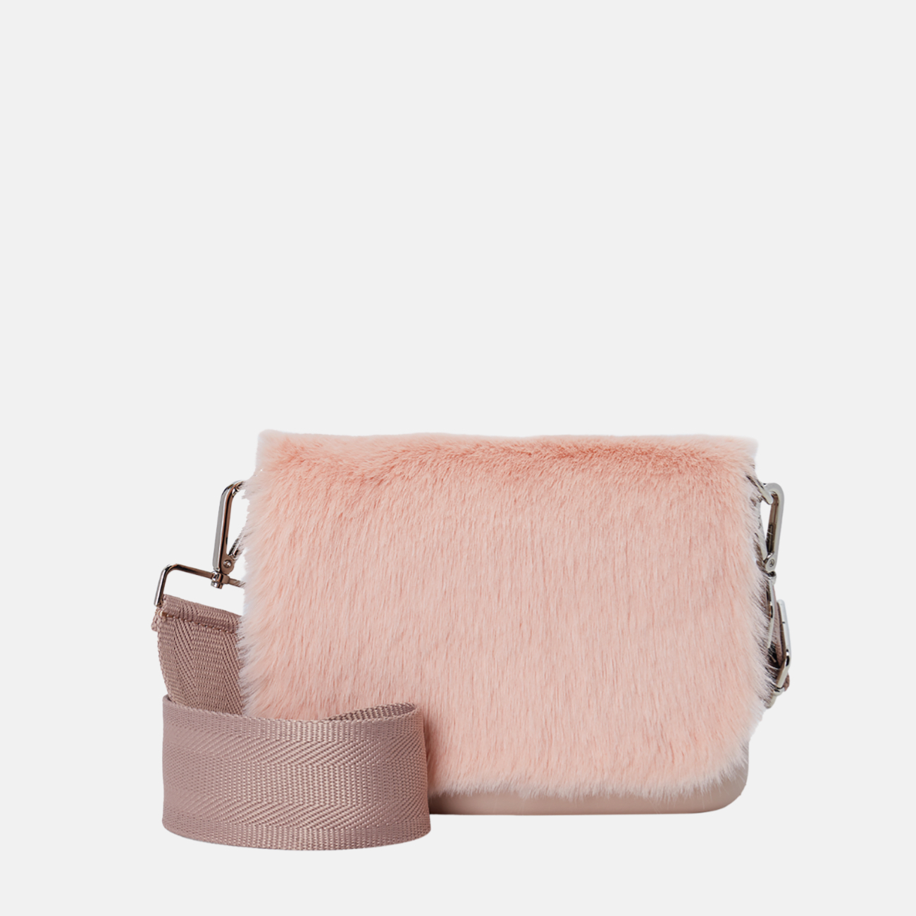 O pocket duman pembe tasarım çanta