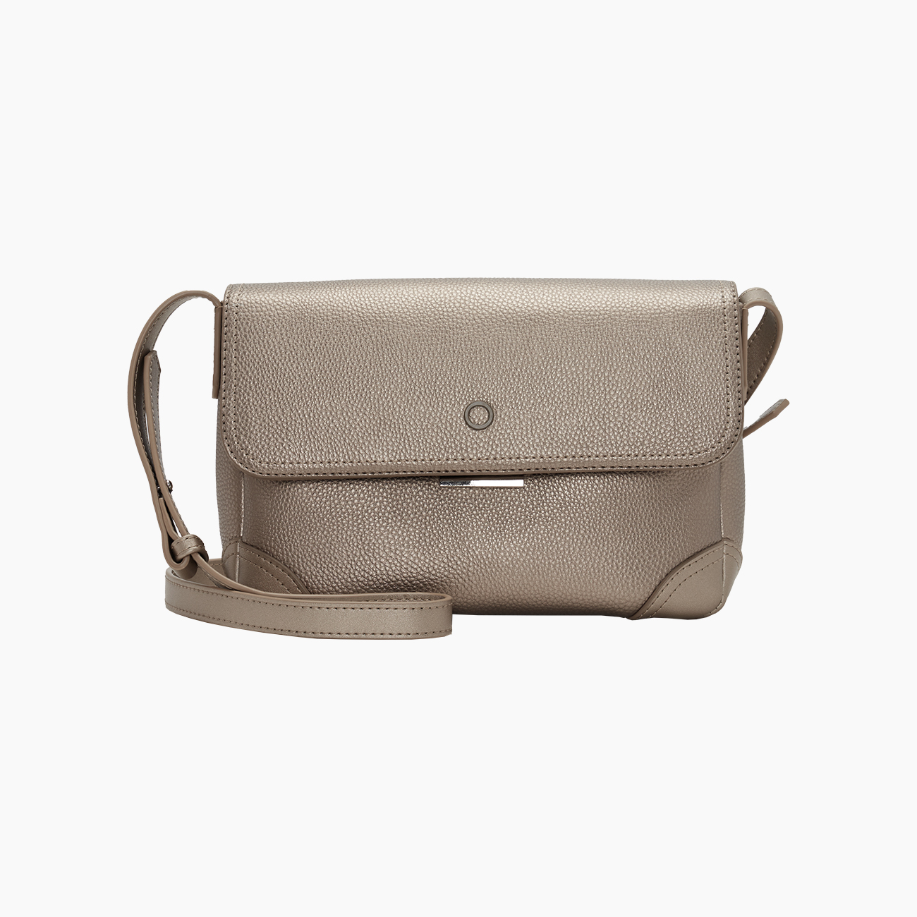 O bag nubby altın rengi çanta