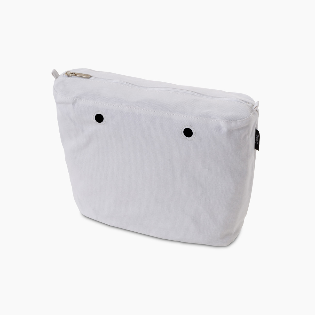 O bag mini kavas kumaş beyaz iç çanta