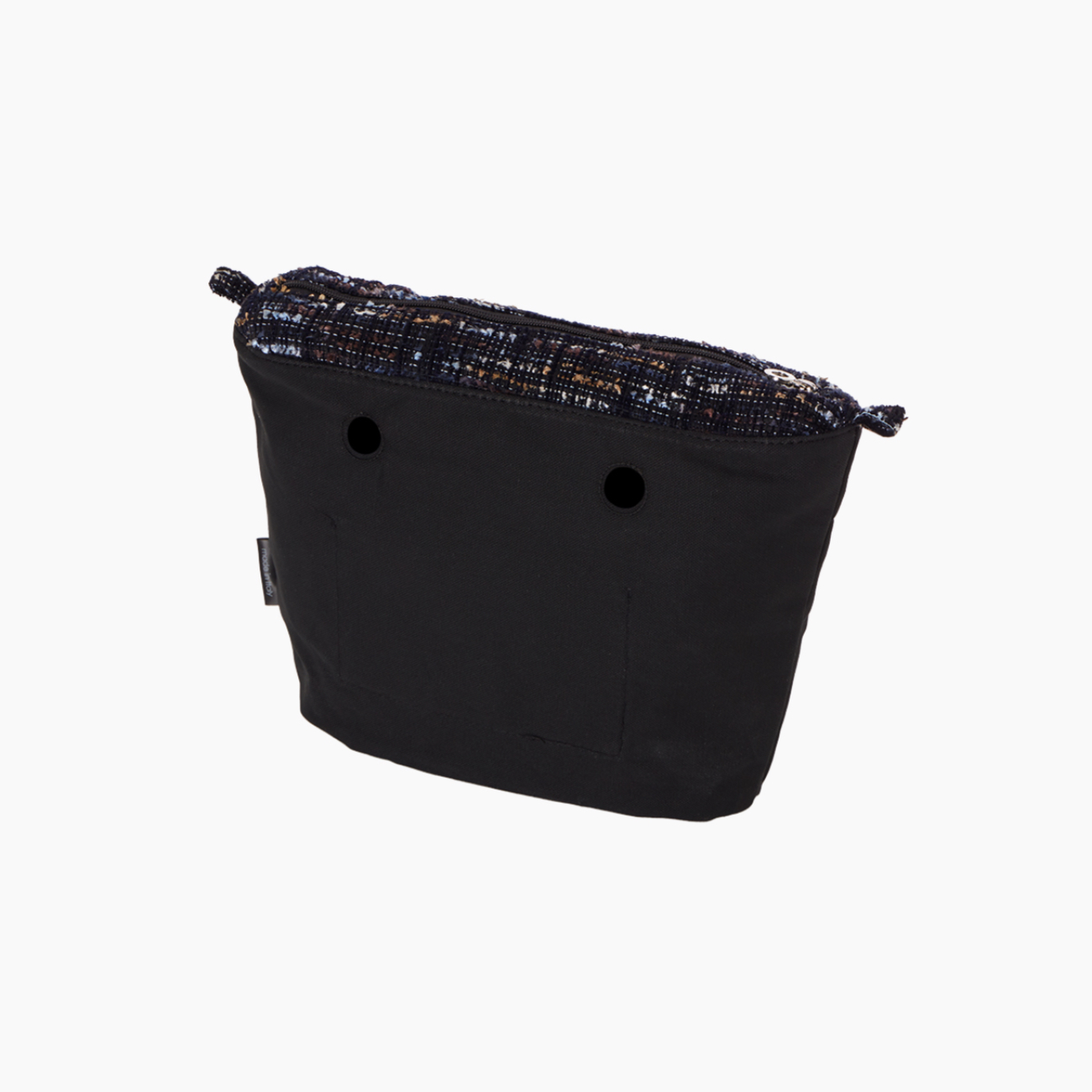 O bag mini tüvit kumaş lacivert iç çanta